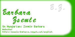 barbara zsemle business card